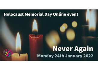 Holocaust Memorial Day – Stand Up To Racism online event – Mon 24 January