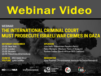 The International Criminal Court Must Prosecute Israeli War Crimes in Gaza – Video of online webinar