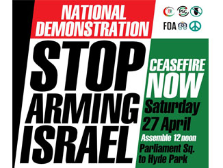 National March for Palestine – Stop arming Israel – Ceasefire Now – 27 April