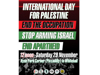 National Demonstration for Palestine – 29 November
