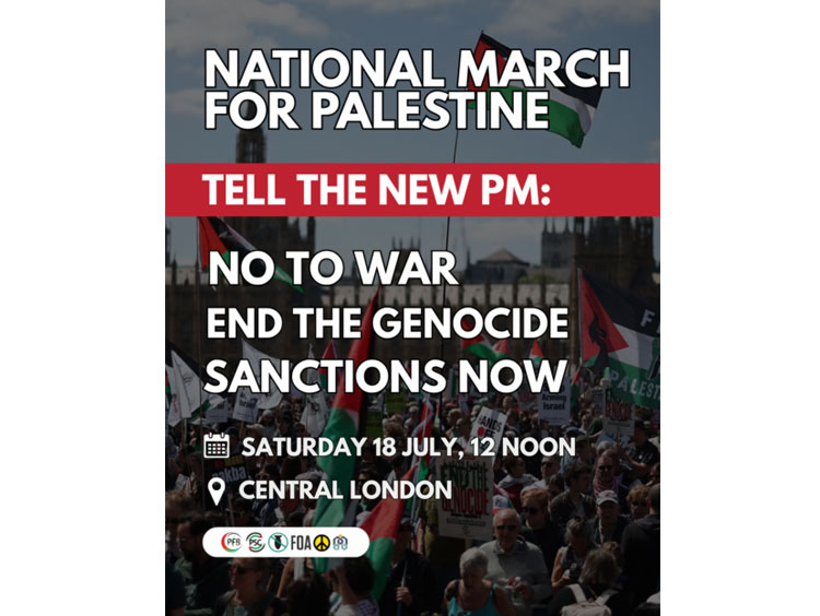 National March for Palestine – 18 July