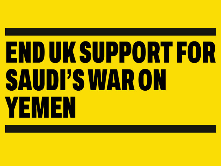 End UK support for Saudi’s war on Yemen